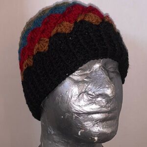 Crochet beautiful colors beanie handmade for adult